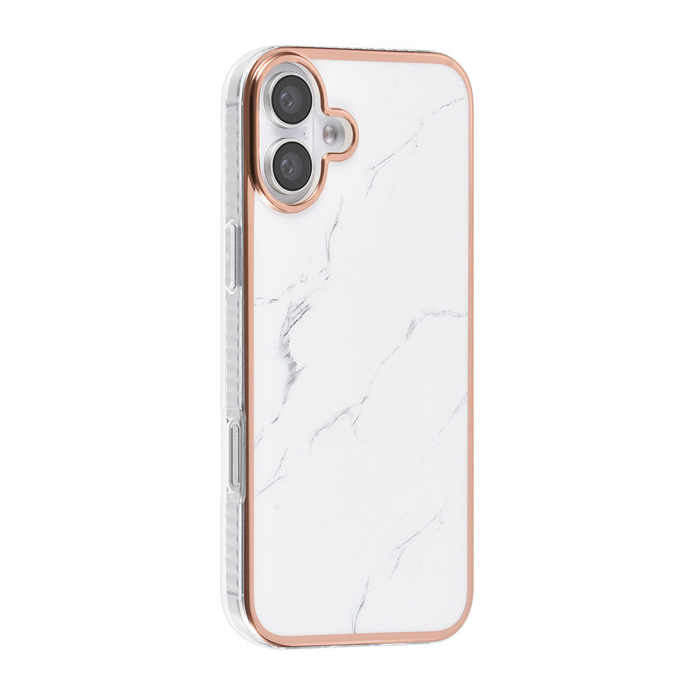 TUNIQ iPhone 16 Plus Backcover hoesje Silicone - Marble-Hoesjes-Ilumina Benelux