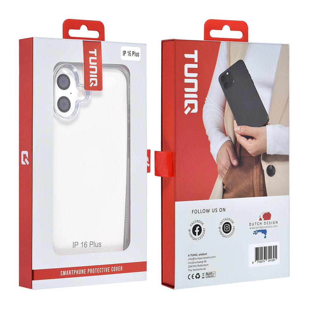TUNIQ iPhone 16 Plus Backcover hoesje Silicone - Wit-Hoesjes-Ilumina Benelux