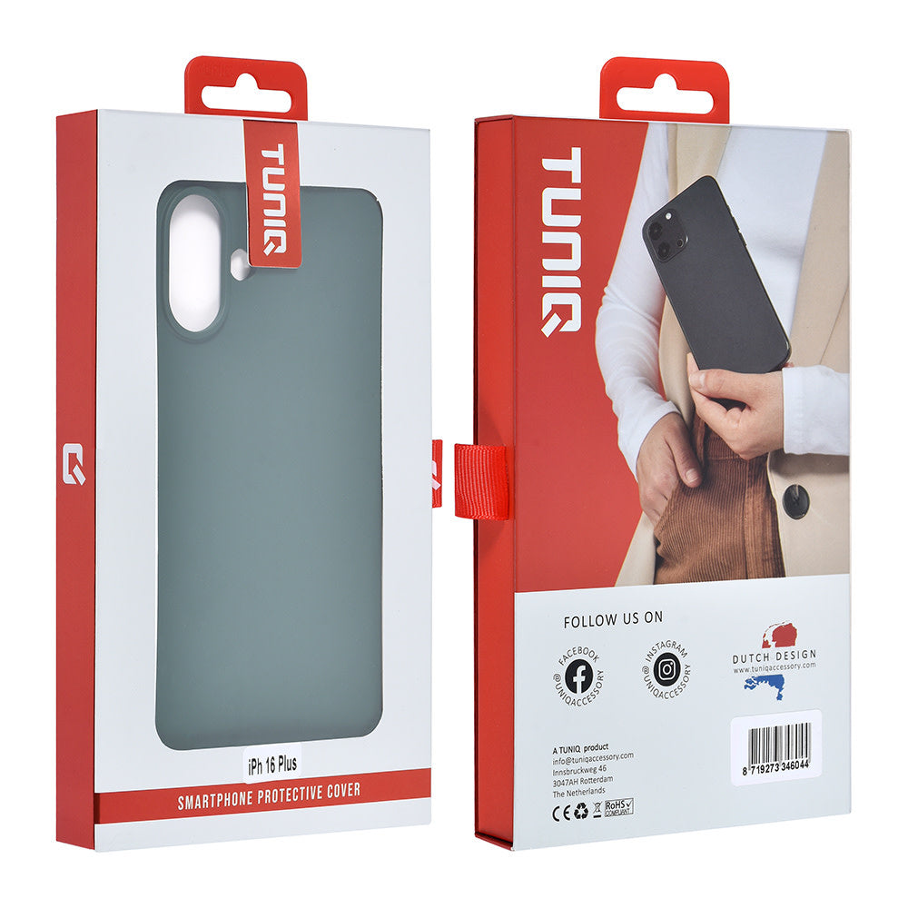 TUNIQ iPhone 16 Plus Backcover hoesje TPU - Groen-Hoesjes-Ilumina Benelux