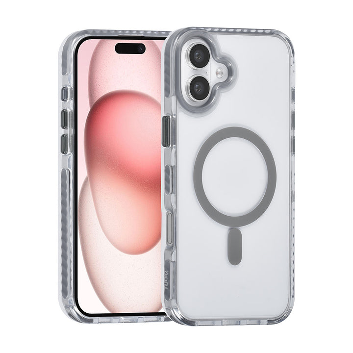 TUNIQ iPhone 16 Plus Backcover hoesje neck cord -TPU+PC - Grijs-Hoesjes-Ilumina Benelux