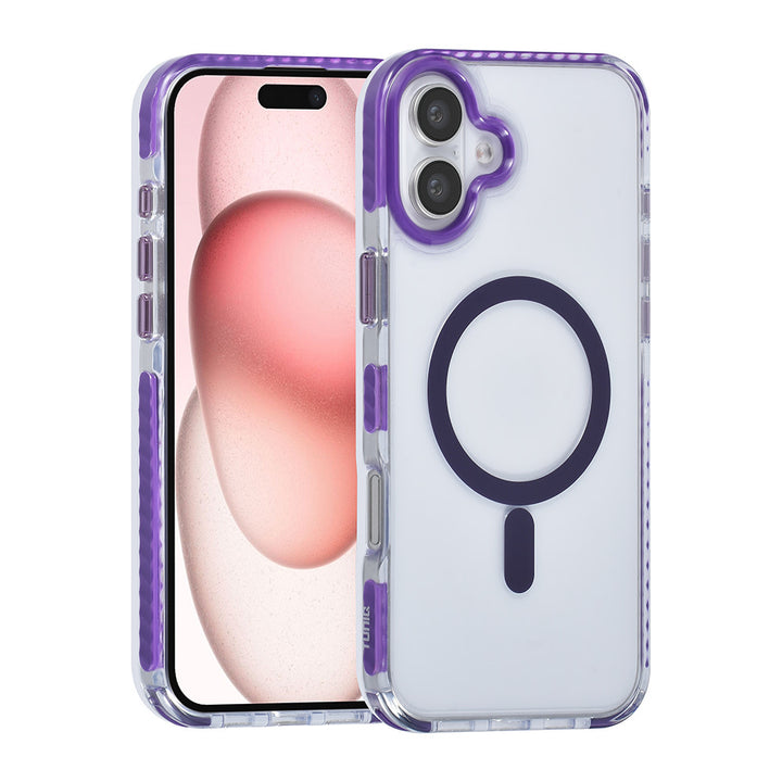 TUNIQ iPhone 16 Plus Backcover hoesje neck cord -TPU+PC - Paars-Hoesjes-Ilumina Benelux