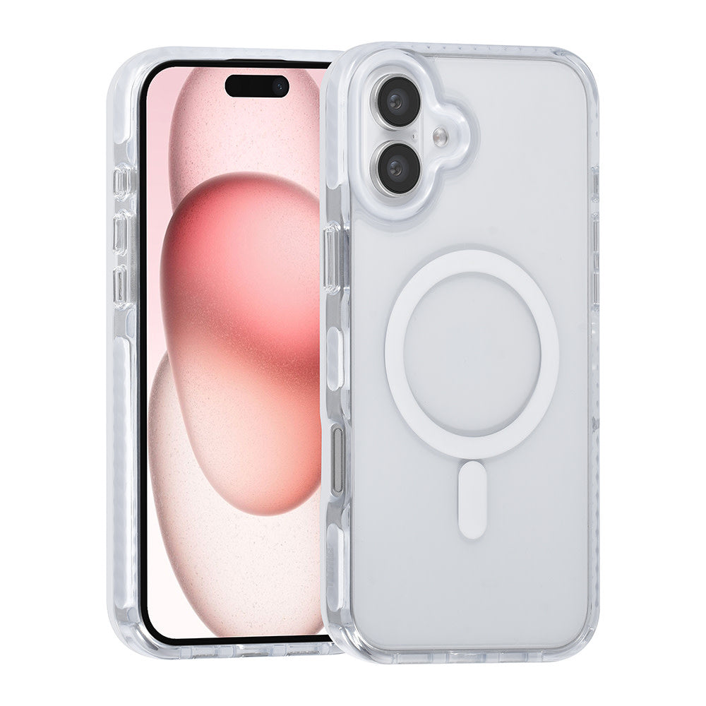 TUNIQ iPhone 16 Plus Backcover hoesje neck cord -TPU+PC - Wit-Hoesjes-Ilumina Benelux