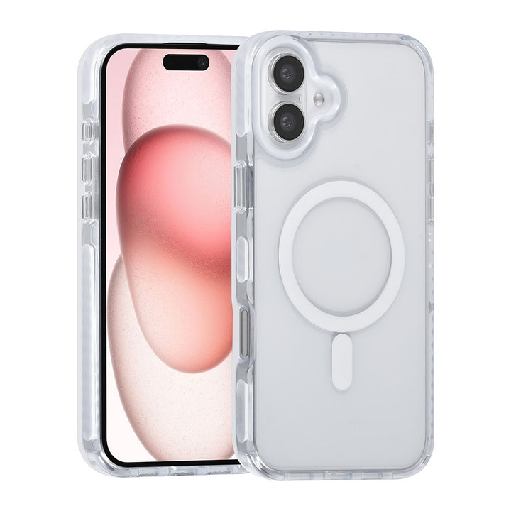 TUNIQ iPhone 16 Plus Backcover hoesje neck cord -TPU+PC - Wit-Hoesjes-Ilumina Benelux