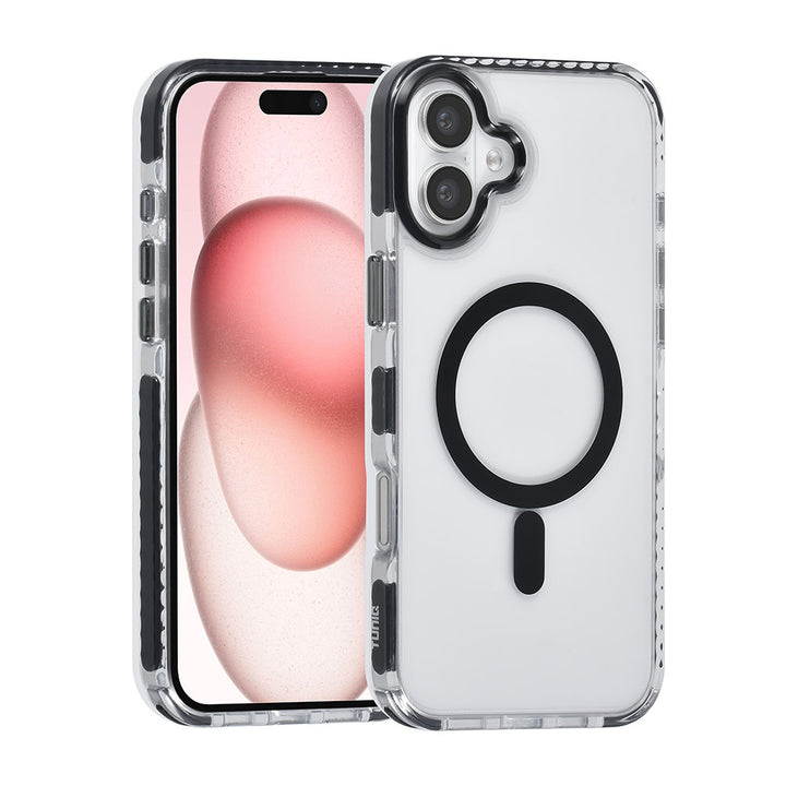 TUNIQ iPhone 16 Plus Backcover hoesje neck cord -TPU+PC - Zwart-Hoesjes-Ilumina Benelux