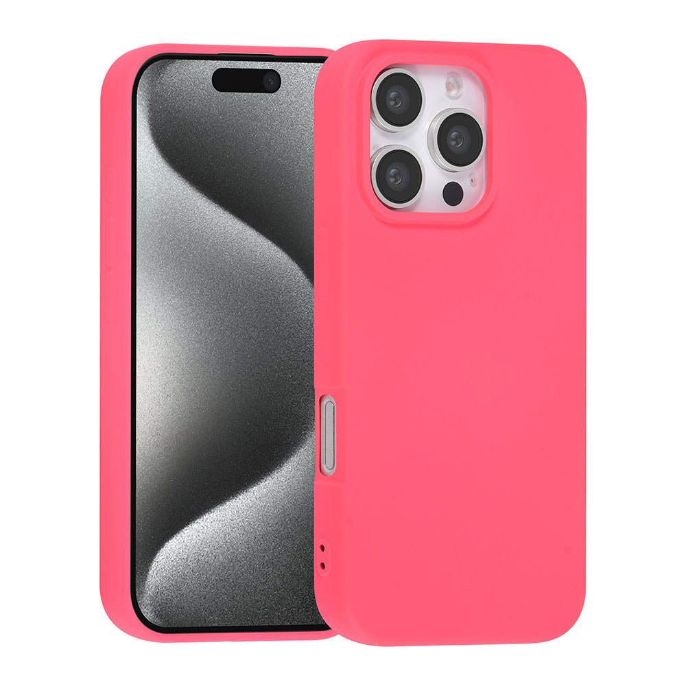 TUNIQ iPhone 16 Pro Backcover hoesje - Felroze-Hoesjes-Ilumina Benelux