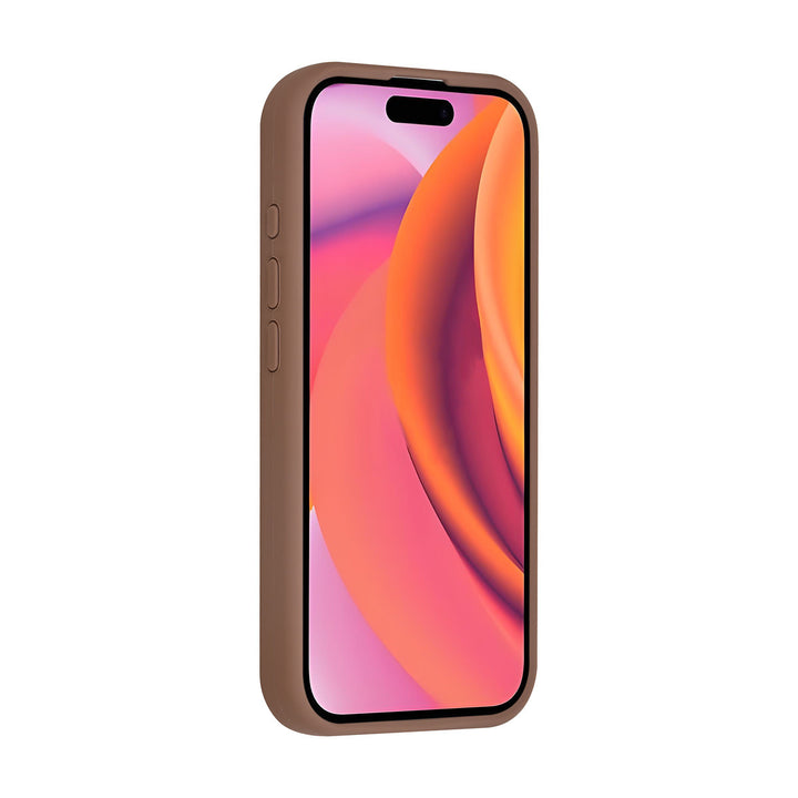 TUNIQ iPhone 16 Pro Backcover hoesje - Full Silicone - Bruin-Hoesjes-Ilumina Benelux