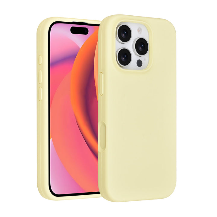 TUNIQ iPhone 16 Pro Backcover hoesje - Full Silicone - Geel-Hoesjes-Ilumina Benelux
