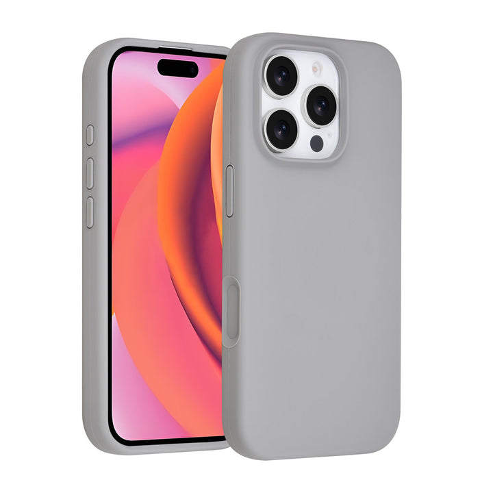 TUNIQ iPhone 16 Pro Backcover hoesje - Full Silicone - Grijs-Hoesjes-Ilumina Benelux
