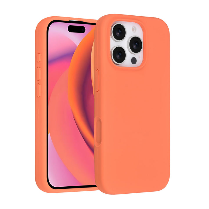 TUNIQ iPhone 16 Pro Backcover hoesje - Full Silicone - Oranje-Hoesjes-Ilumina Benelux