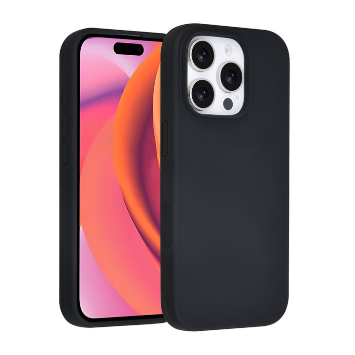 TUNIQ iPhone 16 Pro Backcover hoesje - Full Silicone - Zwart-Hoesjes-Ilumina Benelux