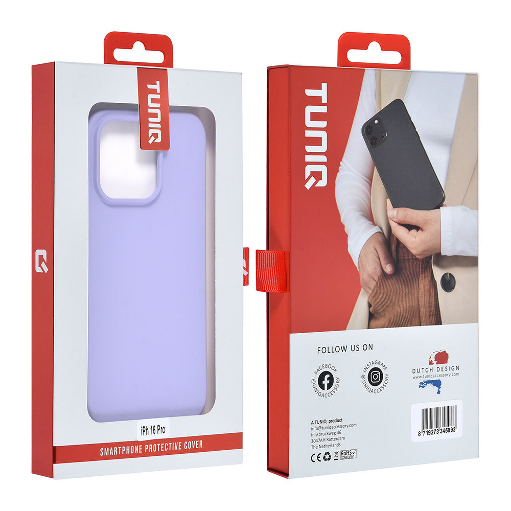 TUNIQ iPhone 16 Pro Backcover hoesje - Lila-Hoesjes-Ilumina Benelux