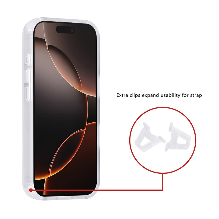 TUNIQ iPhone 16 Pro Backcover hoesje - Magsafe - Carbon Fiber - Shockproof - Wit-Hoesjes-Ilumina Benelux