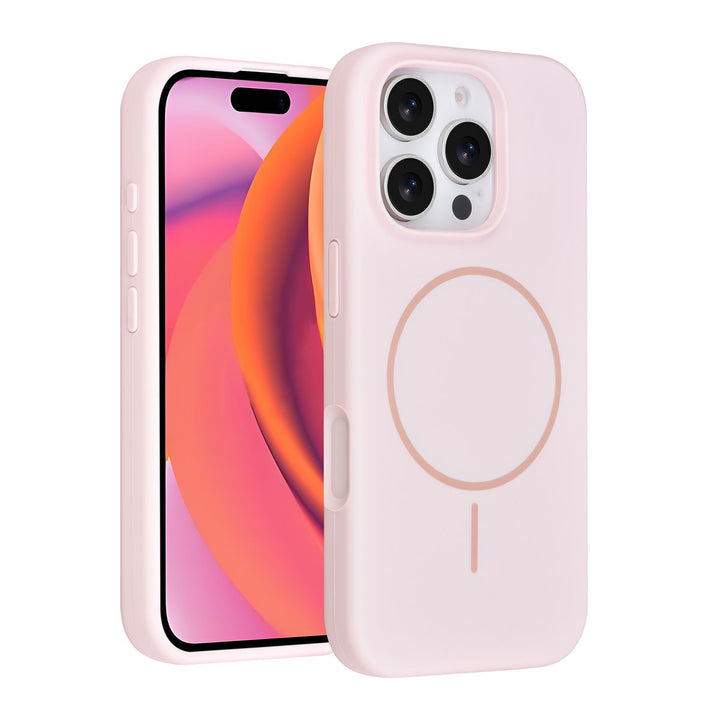 TUNIQ iPhone 16 Pro Backcover hoesje - Magsafe - Full Silicone - Roze-Hoesjes-Ilumina Benelux