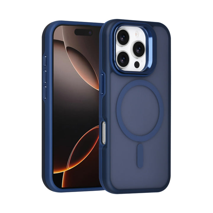 TUNIQ iPhone 16 Pro Backcover hoesje - Magsafe - With Camera Stand - Blauw-Hoesjes-Ilumina Benelux