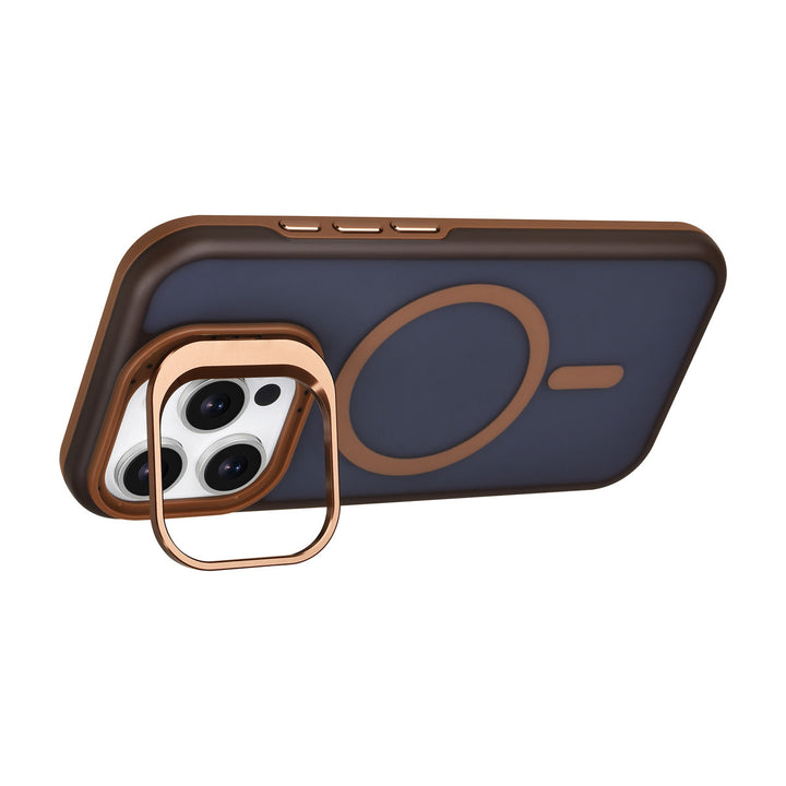 TUNIQ iPhone 16 Pro Backcover hoesje - Magsafe - With Camera Stand - Goud-Hoesjes-Ilumina Benelux