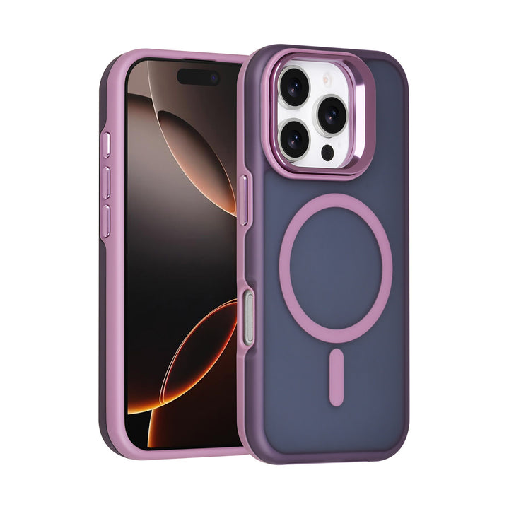 TUNIQ iPhone 16 Pro Backcover hoesje - Magsafe - With Camera Stand - Paars-Hoesjes-Ilumina Benelux