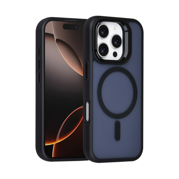 TUNIQ iPhone 16 Pro Backcover hoesje - Magsafe - With Camera Stand - Zwart-Hoesjes-Ilumina Benelux