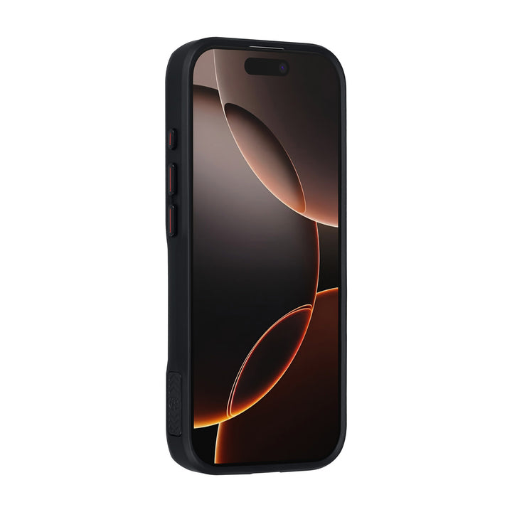 TUNIQ iPhone 16 Pro Backcover hoesje - Magsafe With Ring Stand - Carbon Fiber - Zwart-Hoesjes-Ilumina Benelux