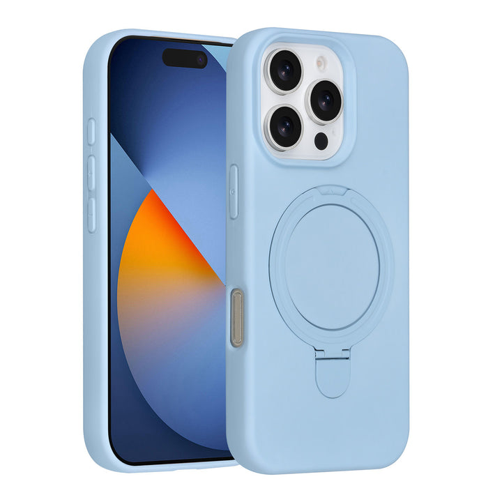 TUNIQ iPhone 16 Pro Backcover hoesje - Magsafe With Ring Stand - Hanger - Baby Blue-Hoesjes-Ilumina Benelux
