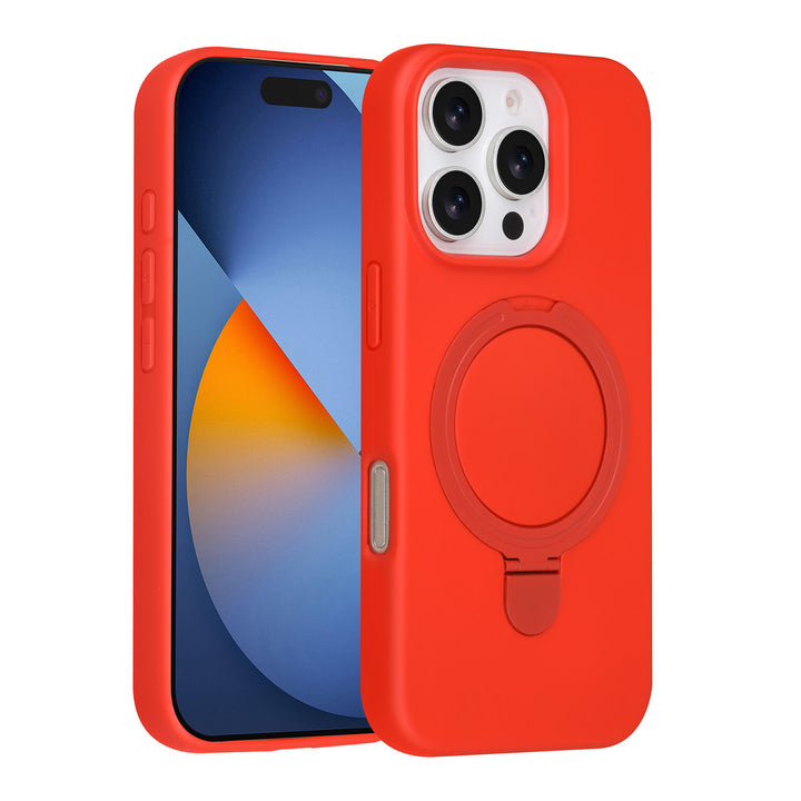 TUNIQ iPhone 16 Pro Backcover hoesje - Magsafe With Ring Stand - Hanger - Classic Red-Hoesjes-Ilumina Benelux