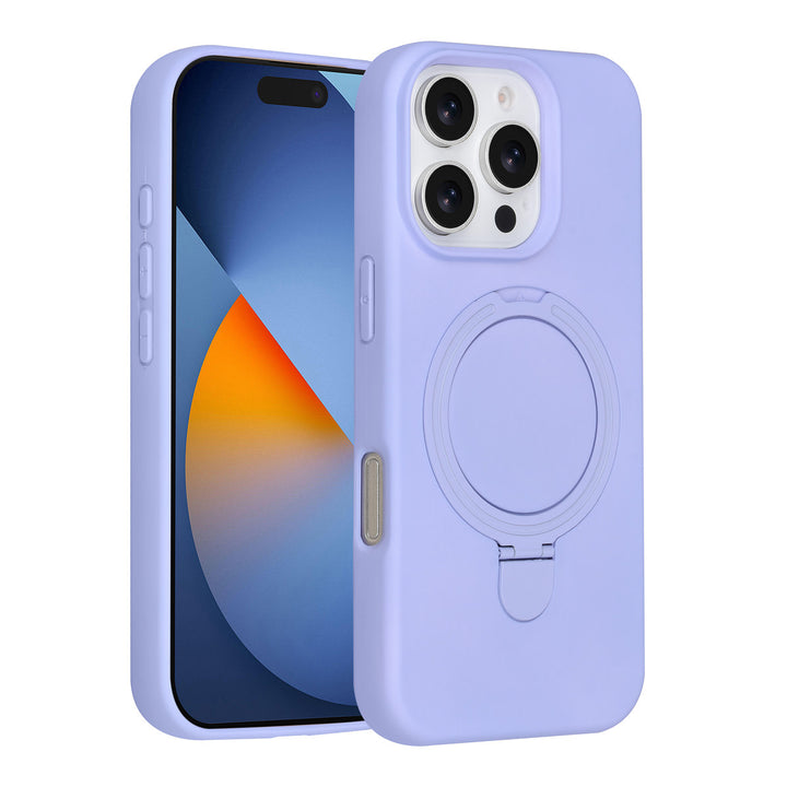 TUNIQ iPhone 16 Pro Backcover hoesje - Magsafe With Ring Stand - Hanger - Lila-Hoesjes-Ilumina Benelux