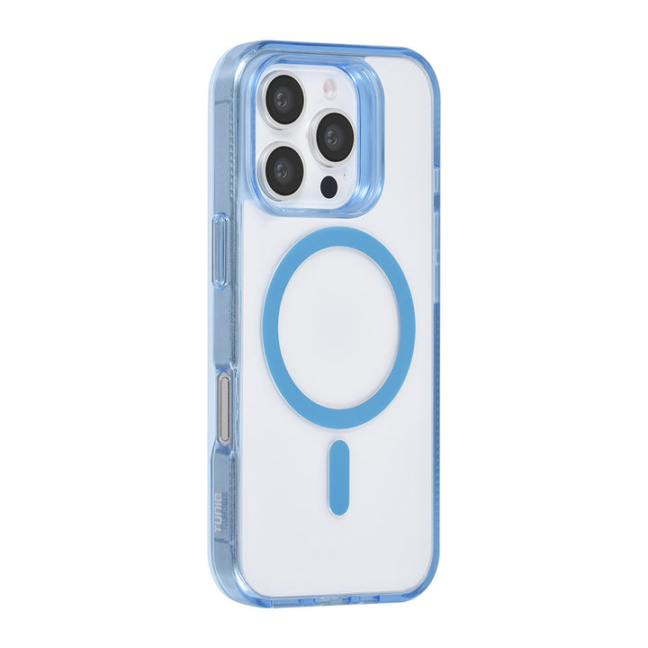 TUNIQ iPhone 16 Pro Backcover hoesje Magsafe silicone - Blauw-Hoesjes-Ilumina Benelux