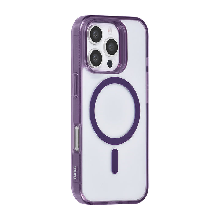 TUNIQ iPhone 16 Pro Backcover hoesje Magsafe silicone - Paars-Hoesjes-Ilumina Benelux