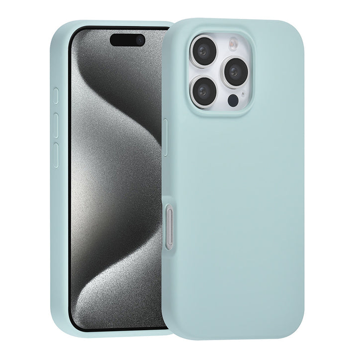 TUNIQ iPhone 16 Pro Backcover hoesje Premium Liquid silicone - LichtBlauw-Hoesjes-Ilumina Benelux