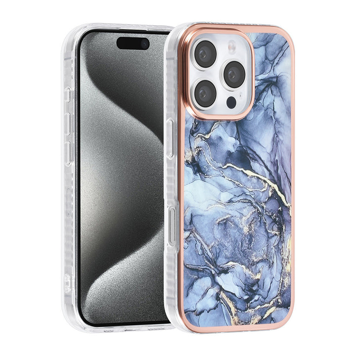 TUNIQ iPhone 16 Pro Backcover hoesje Silicone - Marble Grey-Hoesjes-Ilumina Benelux