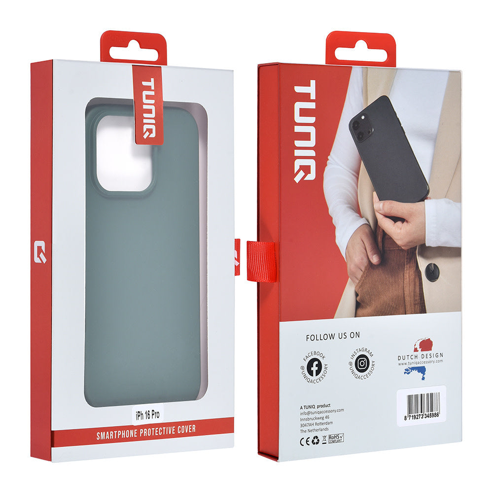 TUNIQ iPhone 16 Pro Backcover hoesje TPU - Groen-Hoesjes-Ilumina Benelux
