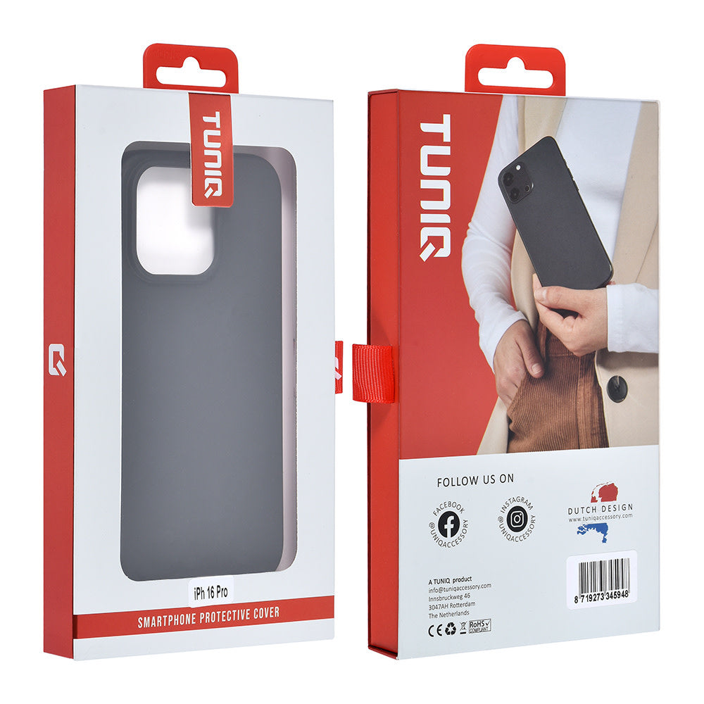 TUNIQ iPhone 16 Pro Backcover hoesje TPU - Zwart-Hoesjes-Ilumina Benelux