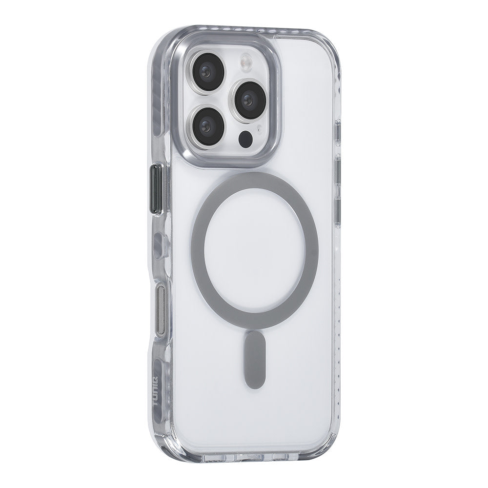 TUNIQ iPhone 16 Pro Backcover hoesje neck cord -TPU+PC - Grijs-Hoesjes-Ilumina Benelux