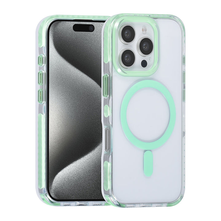 TUNIQ iPhone 16 Pro Backcover hoesje neck cord -TPU+PC - Groen-Hoesjes-Ilumina Benelux