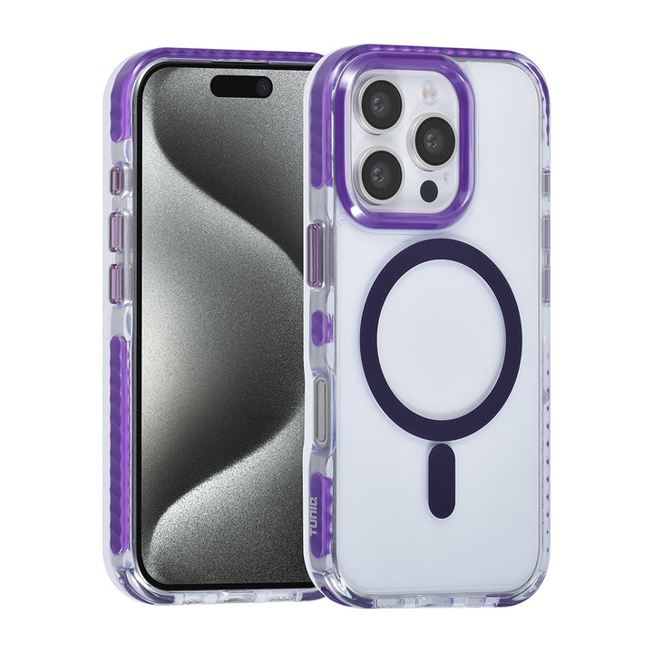TUNIQ iPhone 16 Pro Backcover hoesje neck cord -TPU+PC - Paars-Hoesjes-Ilumina Benelux