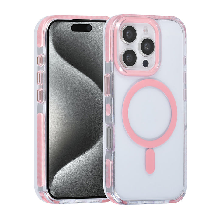 TUNIQ iPhone 16 Pro Backcover hoesje neck cord -TPU+PC - Roze-Hoesjes-Ilumina Benelux