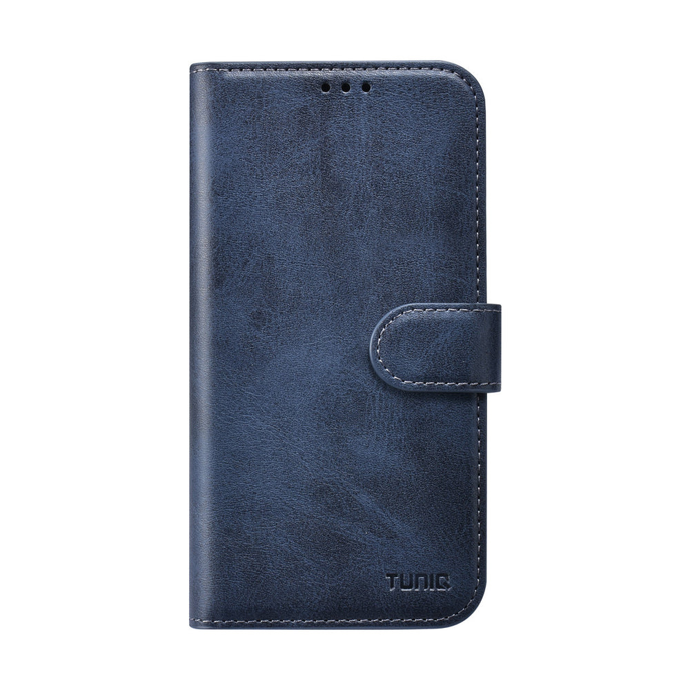 TUNIQ iPhone 16 Pro Book Case hoesje - Pasjeshouder voor 3 pasjes - met afneembaar magnetisch hoesje - Blauw-Hoesjes-Ilumina Benelux