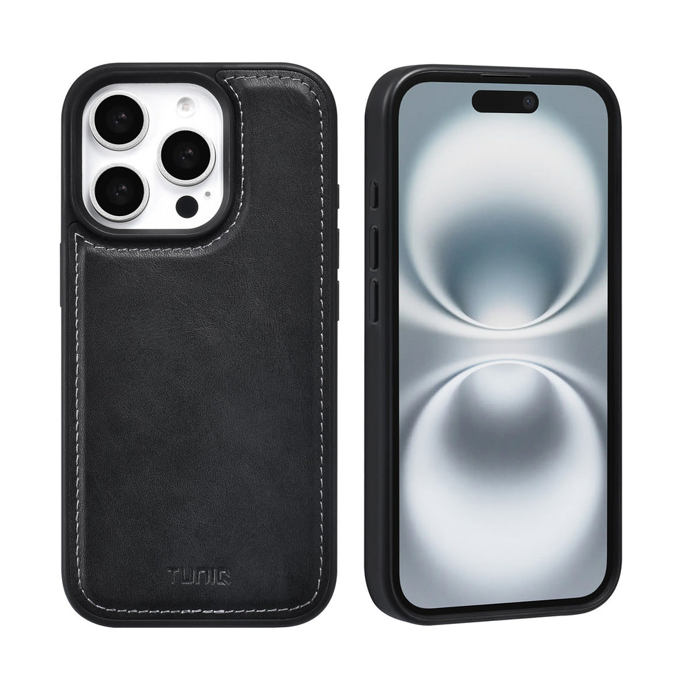 TUNIQ iPhone 16 Pro Book Case hoesje - Pasjeshouder voor 3 pasjes - met afneembaar magnetisch hoesje - Zwart-Hoesjes-Ilumina Benelux