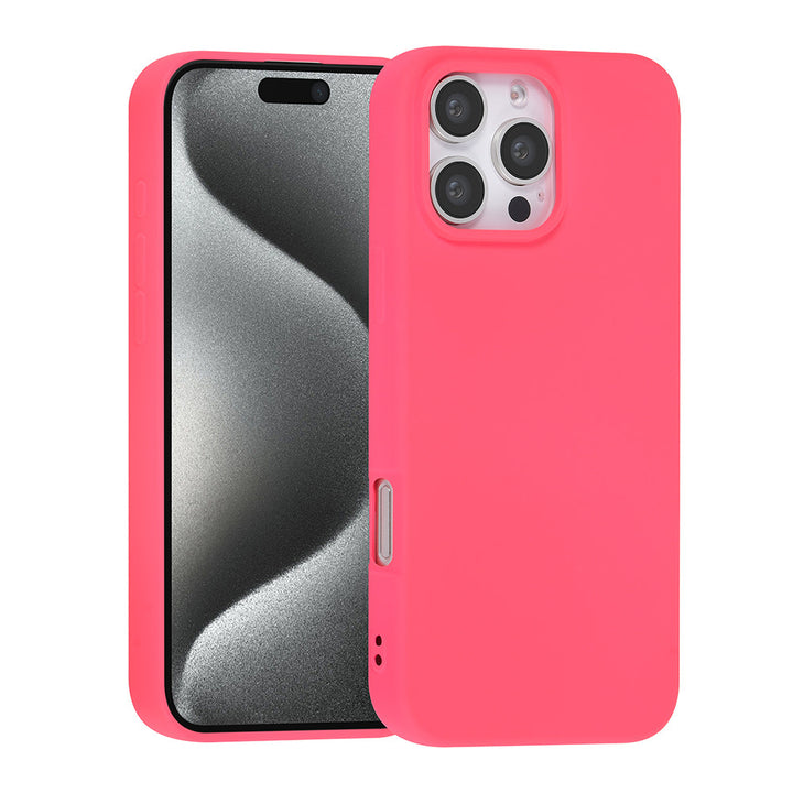 TUNIQ iPhone 16 Pro Max Backcover hoesje - Felroze-Hoesjes-Ilumina Benelux