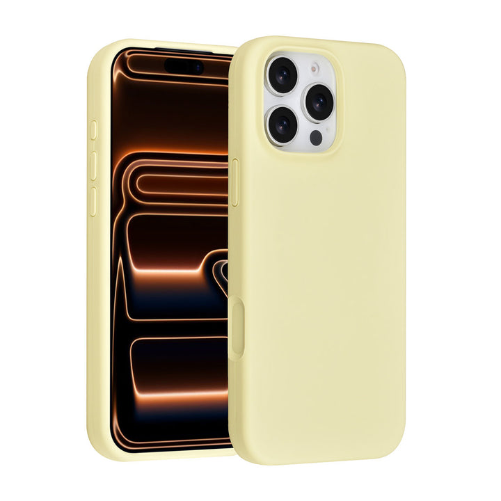 TUNIQ iPhone 16 Pro Max Backcover hoesje - Full Silicone - Geel-Hoesjes-Ilumina Benelux