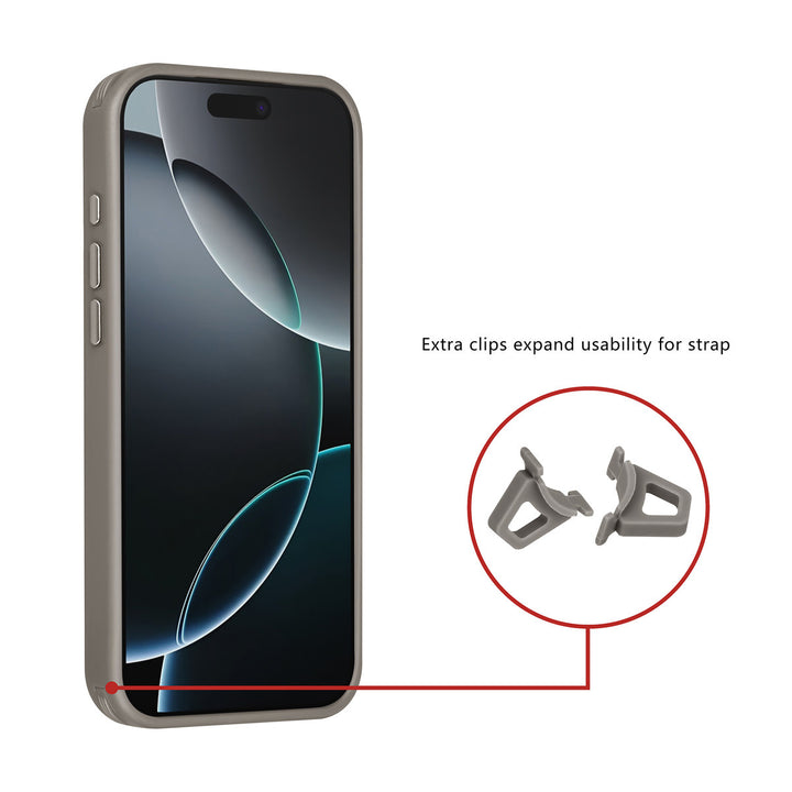 TUNIQ iPhone 16 Pro Max Backcover hoesje - Magsafe - Carbon Fiber - Shockproof - Grijs-Hoesjes-Ilumina Benelux