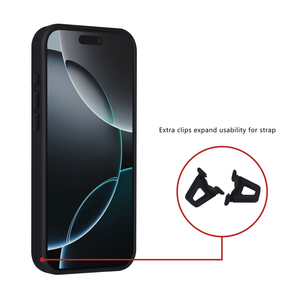 TUNIQ iPhone 16 Pro Max Backcover hoesje - Magsafe - Carbon Fiber - Shockproof - Zwart-Hoesjes-Ilumina Benelux