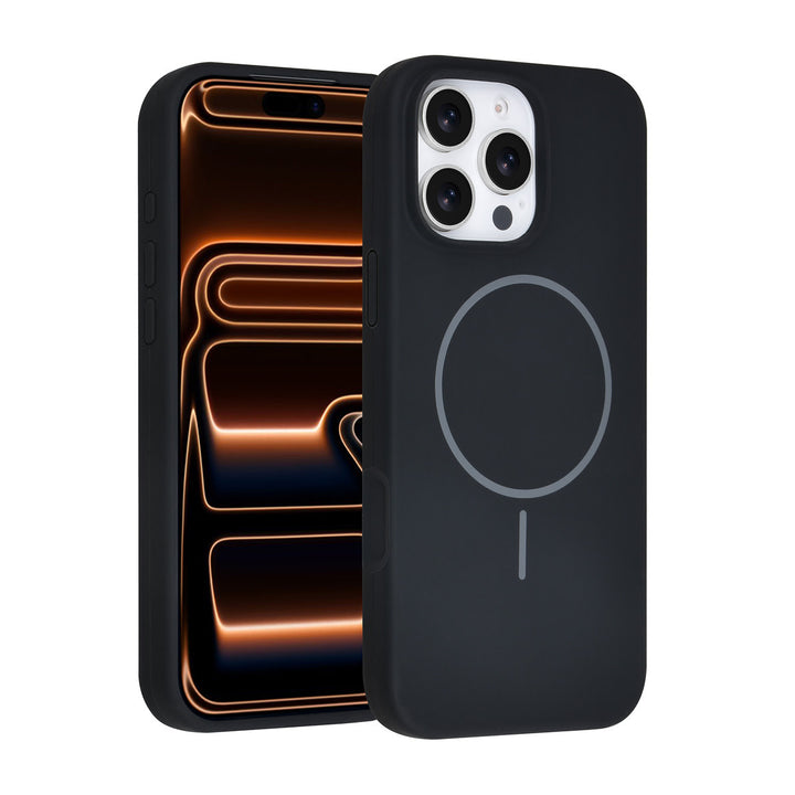 TUNIQ iPhone 16 Pro Max Backcover hoesje - Magsafe - Full Silicone - Zwart-Hoesjes-Ilumina Benelux