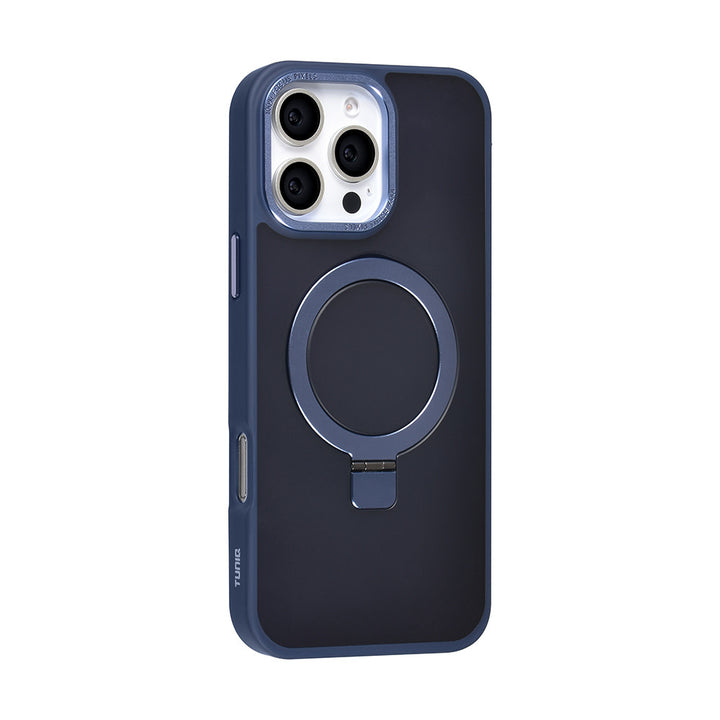 TUNIQ iPhone 16 Pro Max Backcover hoesje - Magsafe - Ringstand - Blauw-Hoesjes-Ilumina Benelux