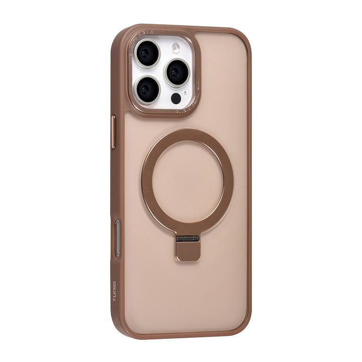 TUNIQ iPhone 16 Pro Max Backcover hoesje - Magsafe - Ringstand - Goud-Hoesjes-Ilumina Benelux