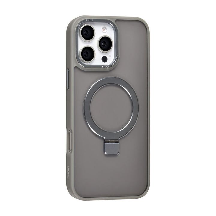 TUNIQ iPhone 16 Pro Max Backcover hoesje - Magsafe - Ringstand - Grijs-Hoesjes-Ilumina Benelux
