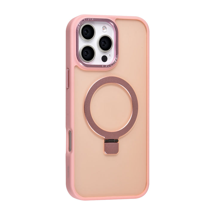 TUNIQ iPhone 16 Pro Max Backcover hoesje - Magsafe - Ringstand - Roze-Hoesjes-Ilumina Benelux