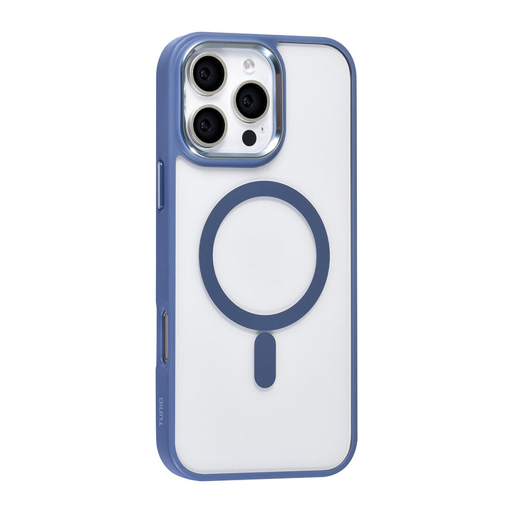 TUNIQ iPhone 16 Pro Max Backcover hoesje - Magsafe - Silicone - Blauw-Hoesjes-Ilumina Benelux