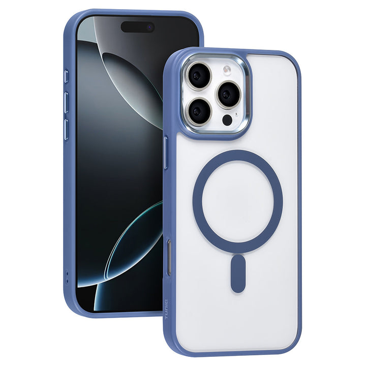 TUNIQ iPhone 16 Pro Max Backcover hoesje - Magsafe - Silicone - Blauw-Hoesjes-Ilumina Benelux