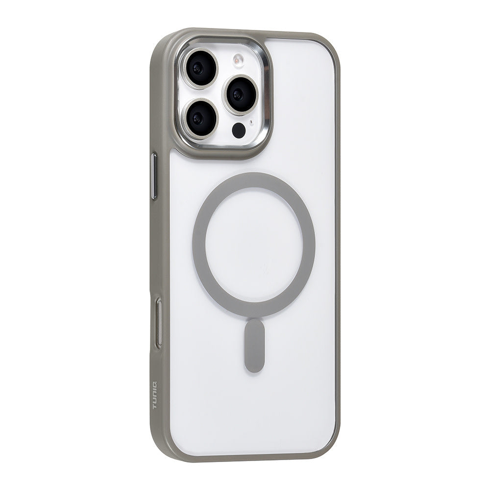 TUNIQ iPhone 16 Pro Max Backcover hoesje - Magsafe - Silicone - Grijs-Hoesjes-Ilumina Benelux