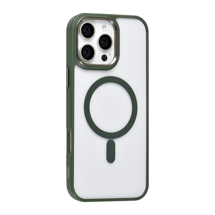 TUNIQ iPhone 16 Pro Max Backcover hoesje - Magsafe - Silicone - Groen-Hoesjes-Ilumina Benelux